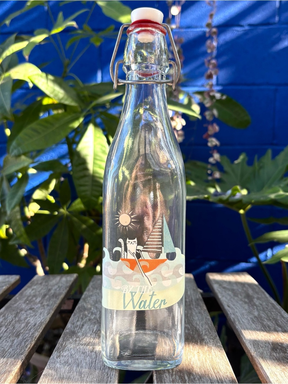 Swing Top Glass Water Bottle